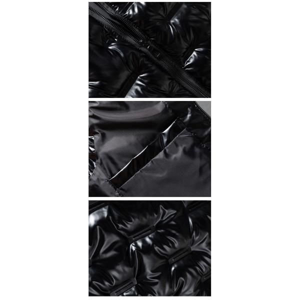 Zipper Quilted Bubble Coat Vest Waterproof Polyester Cotton Sleeveless Puffer