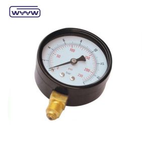 Lower Mount Gas Manometer Pressure Gauge For Oxygene Cylinder