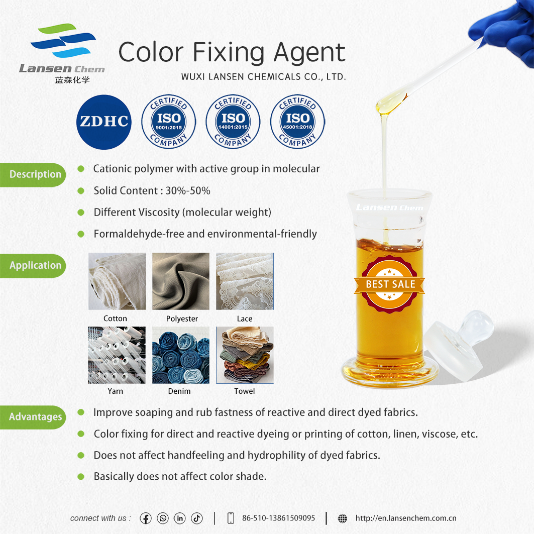 Formaldehyde Free Color Fixing Agent with LSF-01/LSF-22/LSF-36/LSF-55 Kinds and