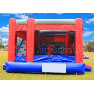 Kids Bounce House Combo Bouncer Jumper Spiderman Inflatable Castle With Slide