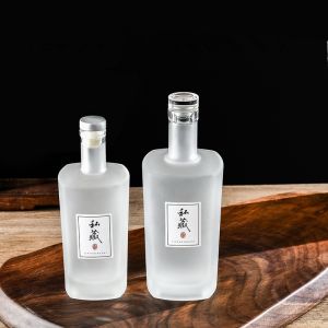 Glass Bottle Empty Goufflint Bottle for Ice Wine Vodka Tequila 280ml Capacity