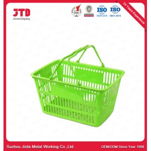 HDPP Plastic Trolley Basket 28L Grocery Baskets With Handles
