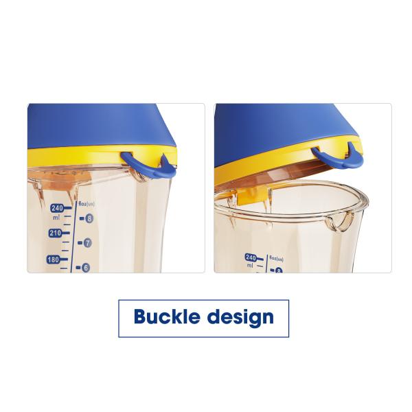 No Nipple Off To Make Milk Unique baby Feeding Bottle BPA Free 150ml Triangle Shape