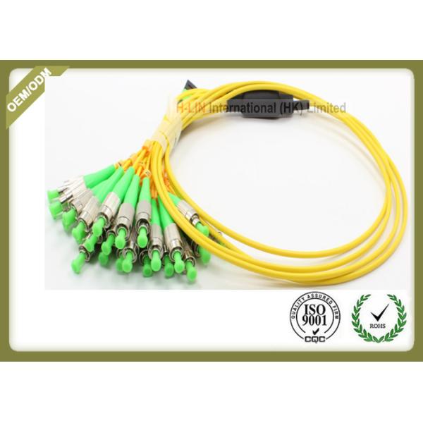 Single Mode Fiber Optic Patch Cord , Optical Fiber Jumper With Yellow Color