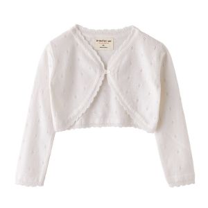 Summer Cotton Knitted Cardigan Top Toddler Children Kids Girls Sweater
