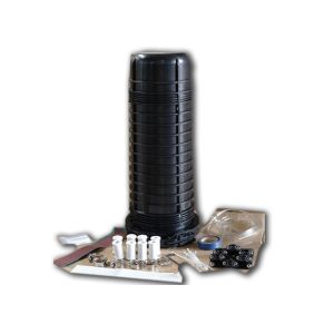 432 core IP68 Fiber Optic Splice Enclosure Vertical type mechanical sealing