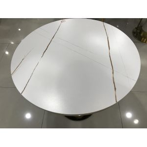 72cm High Nesting Wrought Iron And Marble Coffee Table