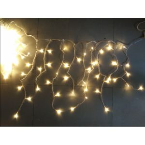 China icicle garland lights warm white christmas twinkling lights outdoor on sale