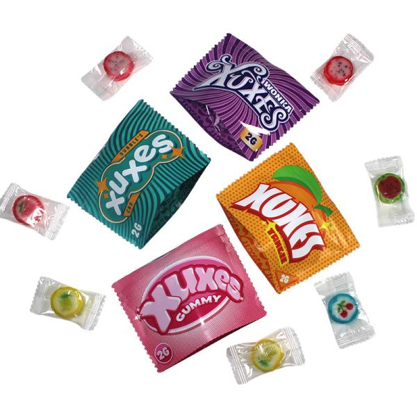 Buy Holographic Moistureproof Mylar Weed Bags Custom Cbd Gummies Packaging at wholesale prices