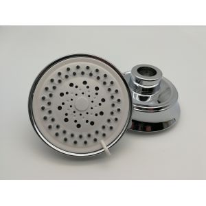 Quality ABS plastic material 4inch round chrome plating shower head top shower rain shower wholesale for sale