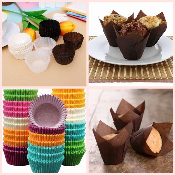 40gsm Food Grade Cupcake Liner Muffin Cake Paper Coffee Color Colored Muffin Liner Paper Coffee Cupcake Liner For Baking Holders
