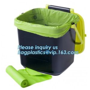 100% biodegradable compostable plastic garbage bags, 100% biodegradable black