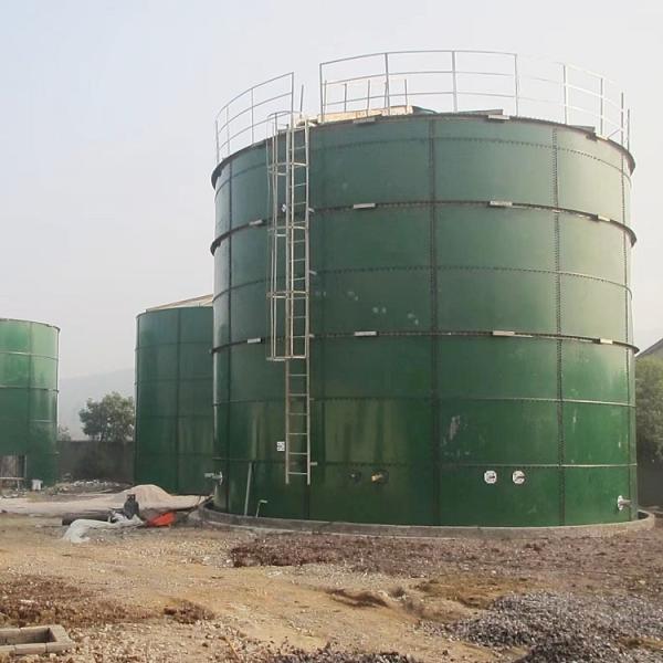 Biogas Digester Bolted Steel Tank , Anti Rust Fiberglass Steel Bolted Storage Tanks