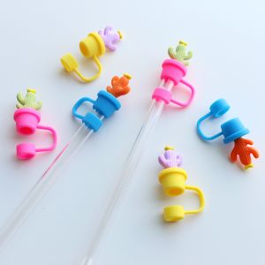 Cactus Straw Stoppers Protector Straw Toppers for Stanley 40 Oz Tumbler with