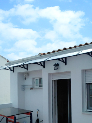 Snow Resistant 90x240cm Window Canopies And Awnings