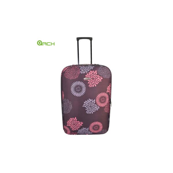 Buy 600D Polyester Lightweight Cabin Printed  Suitcase Multiple Interial Pockets at wholesale prices