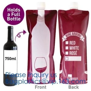Red wine,Milk beverage spout bag self-standing sealing bag,bag with spout
