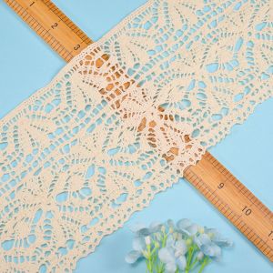 Crochet Ribbon Cotton Lace Trim Width 12cm Water Soluble