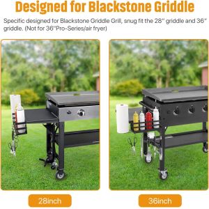 Blackstone Griddles Griddle Caddy with Wobble-free Paper Towel Holder Improved