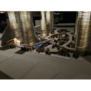 Small Scale White Architectural Model For Real Estate Displaying 0 . 8 * 1M