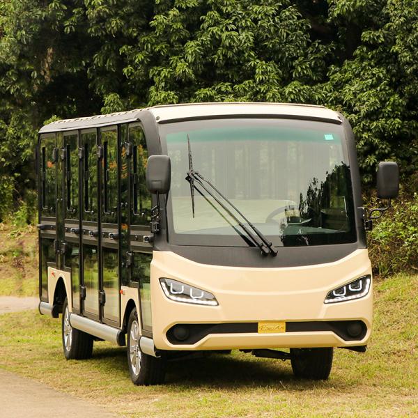Buy Fully Enclosed 14 Passenger Electric Sightseeing Shuttle Bus at wholesale prices
