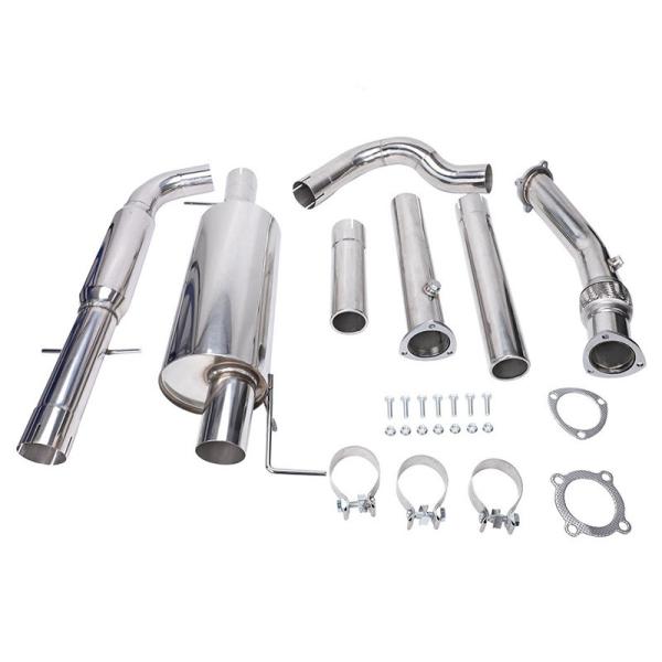 Buy Ss 304 Cat Back Exhaust Automotive Exhaust Pipes Polished at wholesale prices