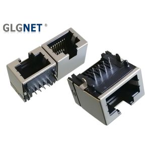 Quality Shield DIP Mounting RJ45 Without Magnetics 90° Right Angle Tab Up Direction 8P8C for sale