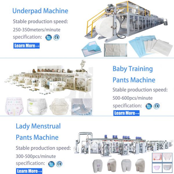 CE ISO 1200PCS/MIN Sanitary Pad Production Line PLC Full Servo Control Intelligent Operation