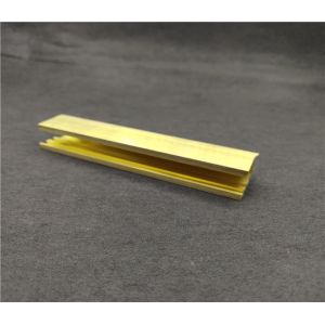 6 meter Length Brass U Profile , Rustproof Brass Tile Trim