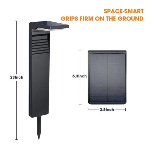 Solar Garden Light White LED Outdoor Lawn Light Waterproof Flood Light Kit Garden Lights Solar Powered