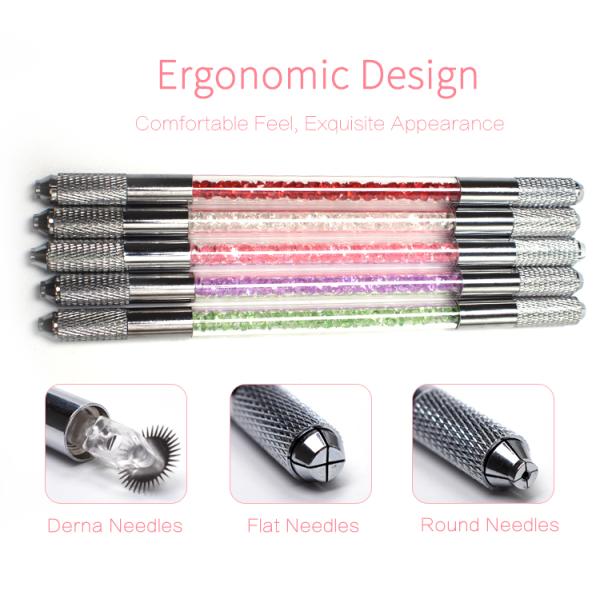 Double Side Head Tattoo Microblading Pen Tattoo Machine Eyebrow Microblading Pens for Permanent Makeup Tattoo Supplies