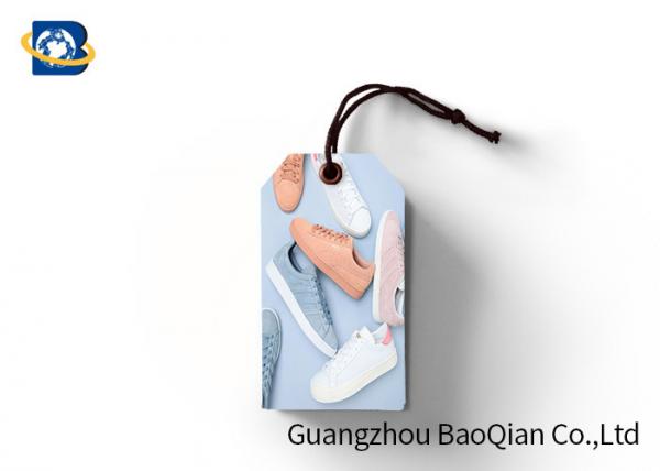 3D Image Custom Shoe Hang Tags , Shoes Lenticular Labels PET / PP / Paper Material