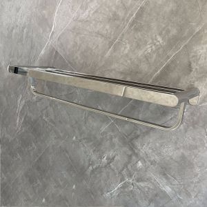 Polished Sus304 Bathroom Towel Holder Silver For Hotel
