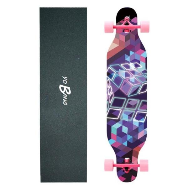 36inch All Pink Cute Complete Longboard Skateboards For Girls