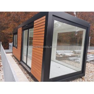 20ft Modern Design Prefabricated Wooden House Steel Material Tiny Container