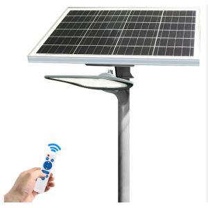 China All In One High Power Led Road Outdoor Motion Sensor Rechargeable Panel Led Solar Street Light With Arm on sale