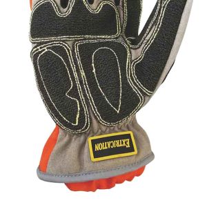 Synthetic Leather Palm Rescue Extrication Gloves Impact Resistance With Gel