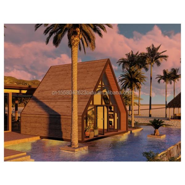 20ft or 40ft Outdoor Steel Shipping Container Other Modern Design Triangle Container House for Hotel or Couples' Holiday