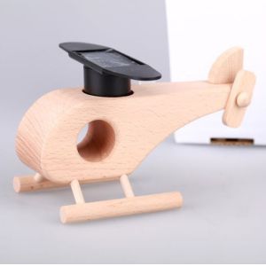 Novel Solar Power Educational Toys Wooden Airplane Toys Customization