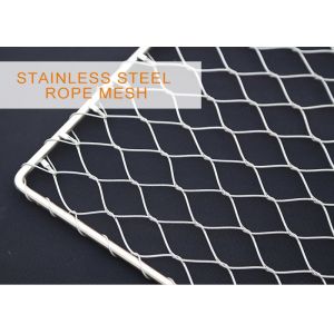 4mm Customized Stainless Steel Wire Rope Woven Mesh Non Rusting