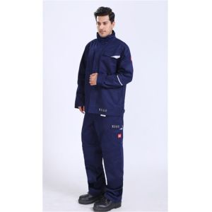 280gsm Light Weight Flame Resistant anti static Jacket With Reflective Strips On