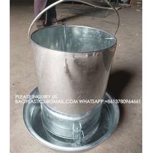Chicken Feeder Galvanized Chicken Feeder POULTRY FARM Poultry Husbandry Steel
