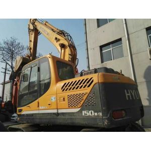 used hyundai 150wd-9 wheel excavator