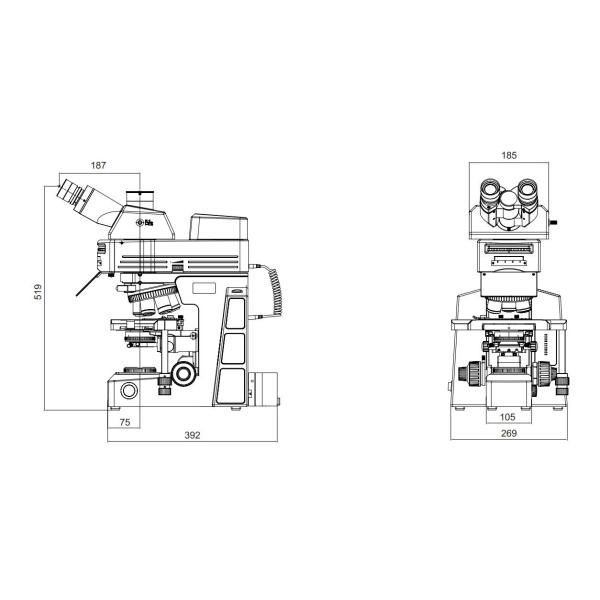 CMOS CCD 20MP Biology Lab Microscope AOP Objective Research Microscope