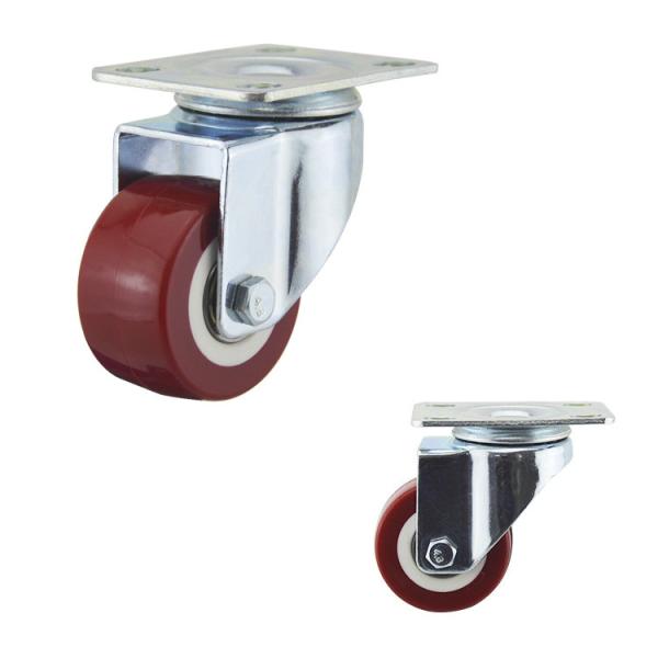 Buy 50mm Diameter Pu On Pp Wheel 145lbs Light Duty Casters at wholesale prices