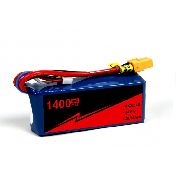 High Performance 40C RC Boat Battery Pack 14.8V 4S 1400mah Lipo Battery