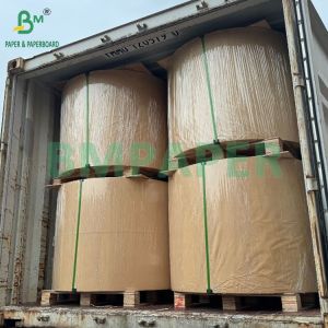 Quality 300gsm 325gsm CKB White Top Coated Krfat Paper Yogurt Packaging Paper for sale