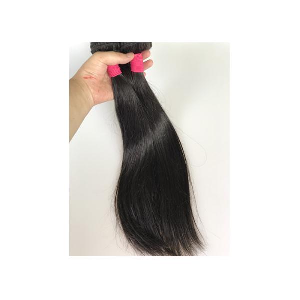 100 Percent Silky Straight Indian Human Hair Weave No Shedding Double Weft