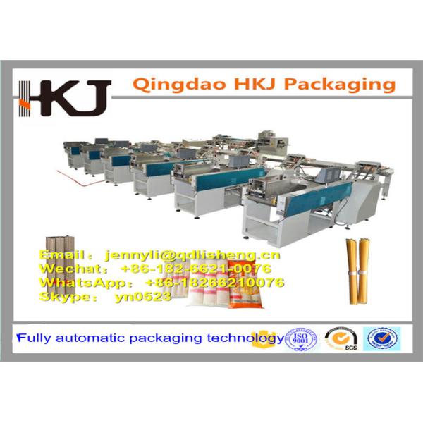 Long Pasta And Spaghetti Packaging Machine With 8 Lines Three Servo Motor