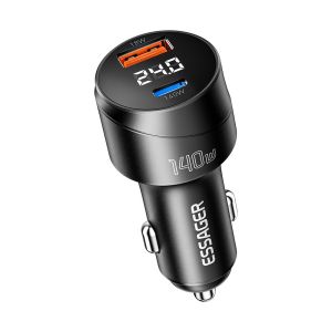 Quality ESSAGER ES-CC19 Series 140W Car Phone Charger The Essential Car Charger with FCP Function for sale